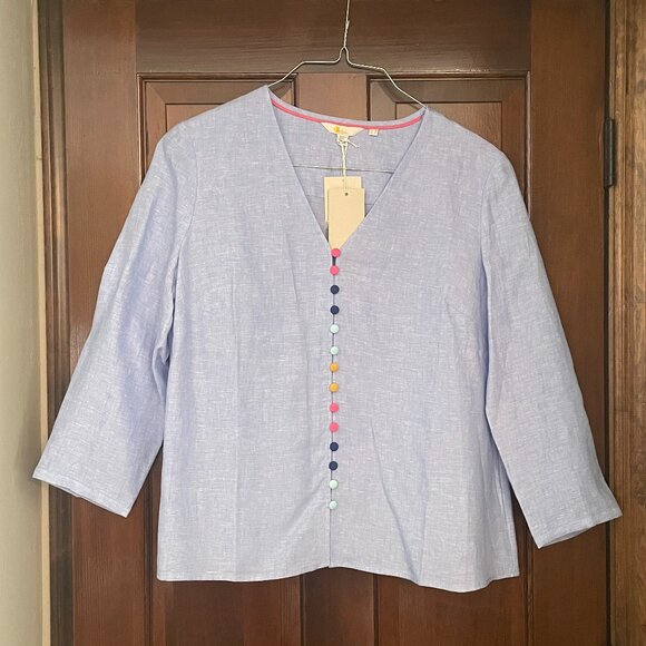 Size 14 Boden Cecelia linen top - Picture 1 of 9